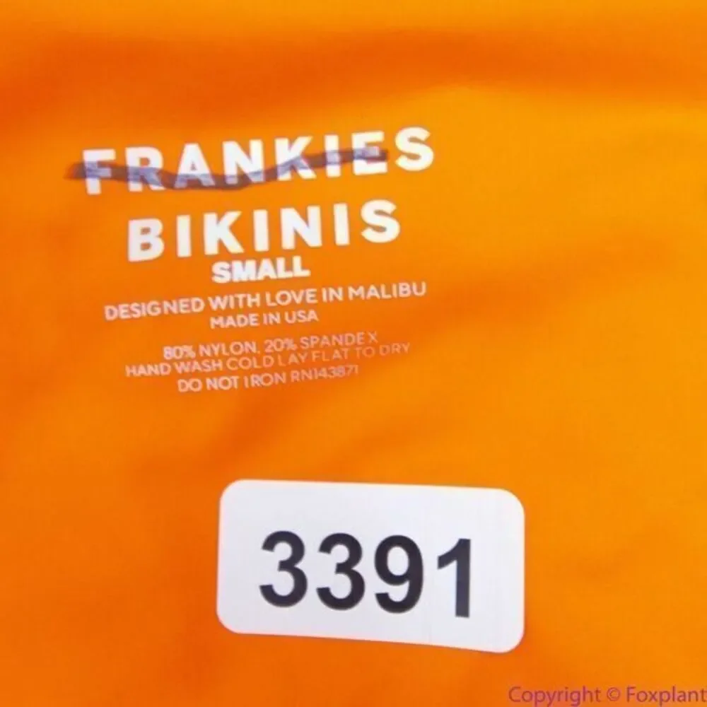 NEW Frankies Bikinis retro Indy floral halter cowl swim top,‎ S